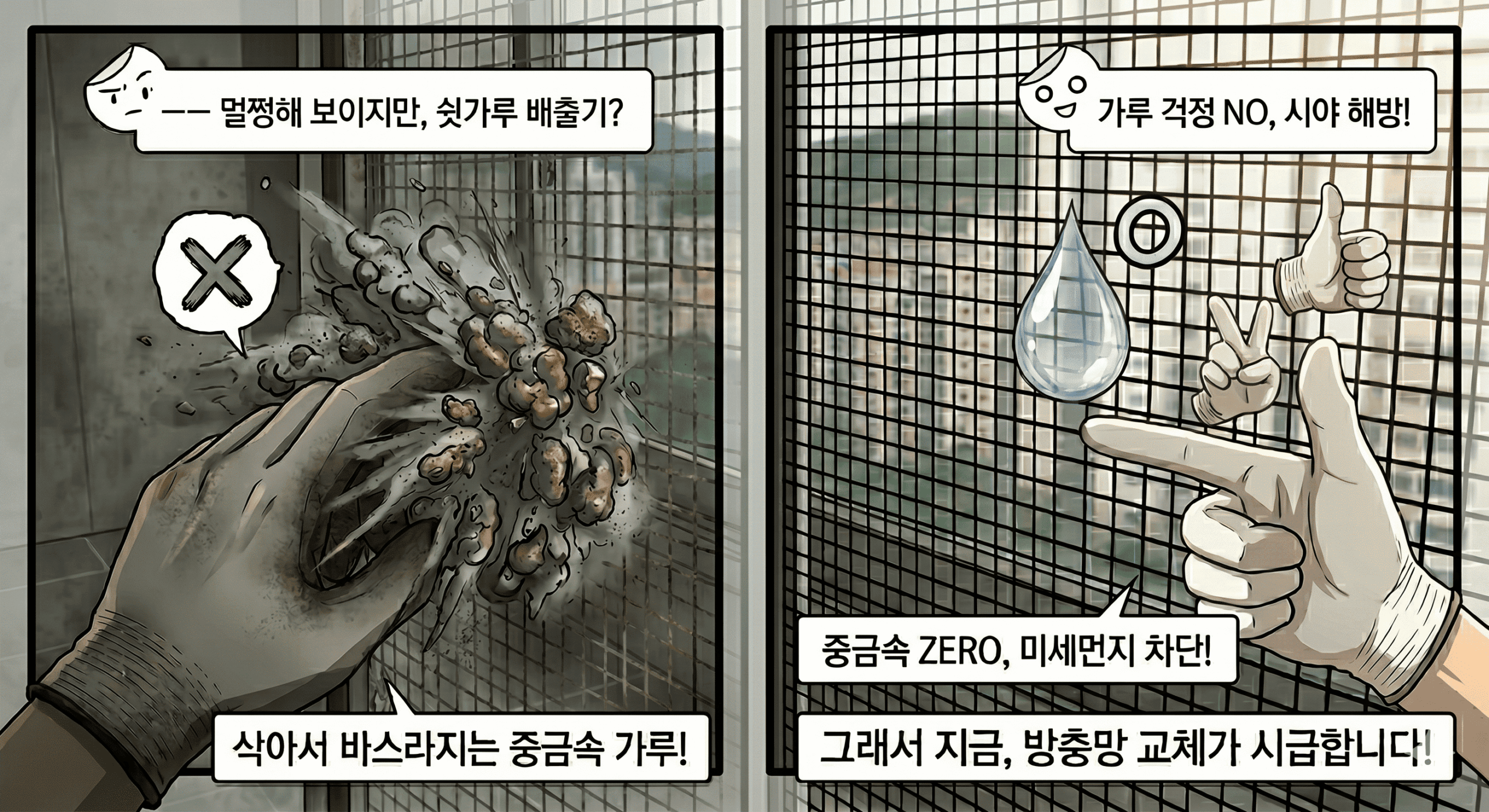 방충망 교체 필요성